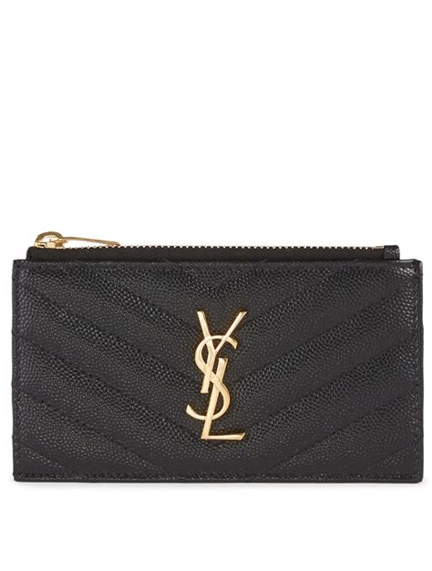 nordstrom ysl card holder|ysl card holder with zipper.